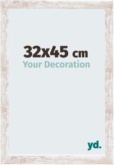 Fotolijst 32x45 cm - White Wash - MDF - Catania