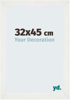 Fotolijst 32x45 cm - Wit Geveegd - MDF - Mura