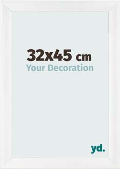 Fotolijst 32x45 cm - Wit Hoogglans - MDF - Pisa