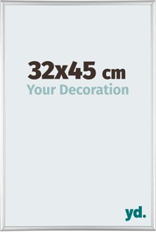 Fotolijst 32x45 cm - Zilver Hoogglans - Aluminium - Kent