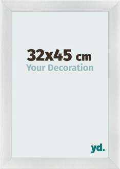 Fotolijst 32x45 cm - Zilver Mat - MDF - Pisa