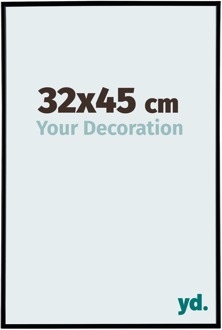 Fotolijst 32x45 cm - Zwart Mat - Kunststof - Evry