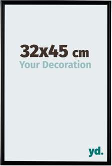 Fotolijst 32x45cm - Zwart Mat - Kunststof - Bordeaux - 32x45 cm