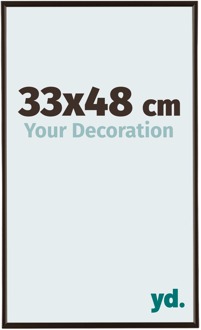 Fotolijst 33x48 cm - Antraciet - Kunststof - Evry