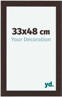Fotolijst 33x48 cm - Eiken Donker - MDF - Como