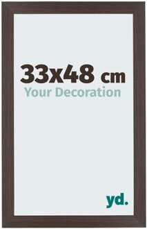 Fotolijst 33x48 cm - Eiken Donker - MDF - Mura