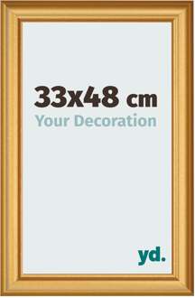 Fotolijst 33x48 cm - Goud Mat - MDF - Lazio