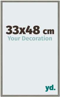 Fotolijst 33x48 cm - Mercury Structuur - Aluminium - New York