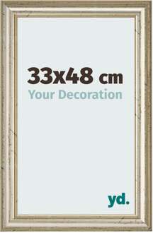 Fotolijst 33x48 cm - Metaalglans - MDF - Lazio