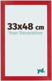 Fotolijst 33x48 cm - Rood - MDF - Mura
