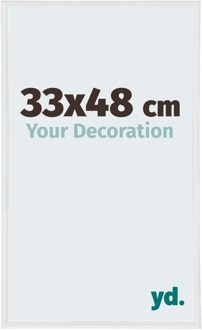 Fotolijst 33x48 cm - Wit Hoogglans - Kunststof - Annecy