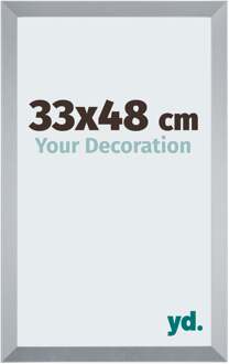 Fotolijst 33x48 cm - Zilver Glans - MDF - Catania