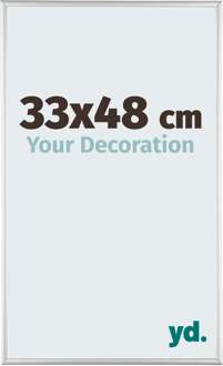 Fotolijst 33x48 cm - Zilver Glanzend - Aluminium - Austin