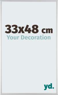 Fotolijst 33x48 cm - Zilver Mat - Aluminium - Austin