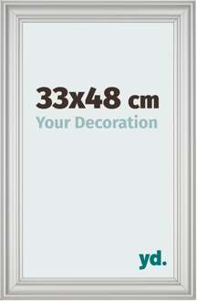 Fotolijst 33x48 cm - Zilver Mat - MDF - Lazio