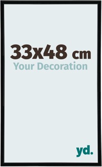 Fotolijst 33x48 cm - Zwart Mat - Kunststof - Annecy