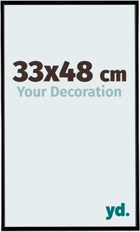 Fotolijst 33x48 cm - Zwart Mat - Kunststof - Evry