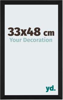Fotolijst 33x48 cm - Zwart Mat - MDF - Catania