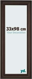 Fotolijst 33x98 cm - Eiken Donker - MDF - Lazio