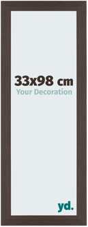 Fotolijst 33x98 cm - Eiken Donker - MDF - Mura