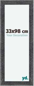Fotolijst 33x98 cm - Grijs Geveegd - MDF - Como