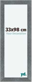 Fotolijst 33x98 cm - IJzer Geveegd - MDF - Como