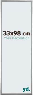 Fotolijst 33x98 cm - Platina - Aluminium - Kent