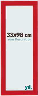 Fotolijst 33x98 cm - Rood - MDF - Pisa