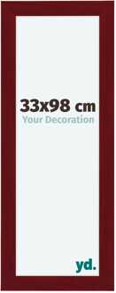Fotolijst 33x98 cm - Wijnrood Geveegd - MDF - Como