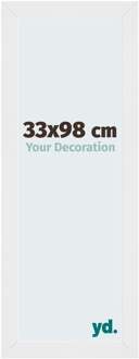 Fotolijst 33x98 cm - Wit Hoogglans - MDF - Mura