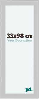 Fotolijst 33x98 cm - Wit Mat - MDF - Como