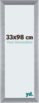 Fotolijst 33x98 cm - Zilver Geborsteld - Aluminium - Tucson
