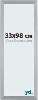 Fotolijst 33x98 cm - Zilver Glans - MDF - Catania