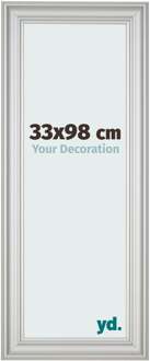 Fotolijst 33x98 cm - Zilver Mat - MDF - Lazio