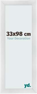 Fotolijst 33x98 cm - Zilver Mat - MDF - Pisa