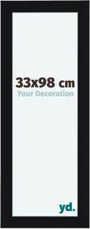 Fotolijst 33x98 cm - Zwart Hoogglans - MDF - Como