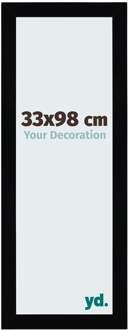 Fotolijst 33x98 cm - Zwart Hoogglans - MDF - Mura