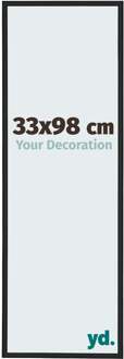 Fotolijst 33x98 cm - Zwart Mat - Aluminium - New York