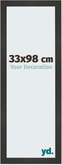 Fotolijst 33x98 cm - Zwart Mat - MDF - Bologna