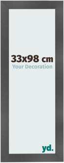 Fotolijst 33x98 cm - Zwart Mat - MDF - Pisa