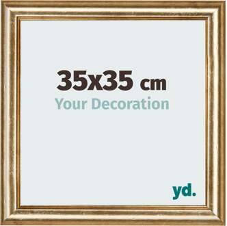 Fotolijst 35x35 cm - Goud Antiek - MDF - Lazio