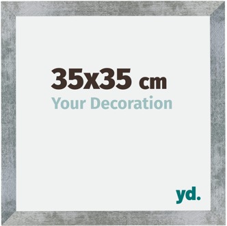 Fotolijst 35x35 cm - IJzer Geveegd - MDF - Mura