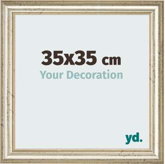 Fotolijst 35x35 cm - Metaalglans - MDF - Lazio