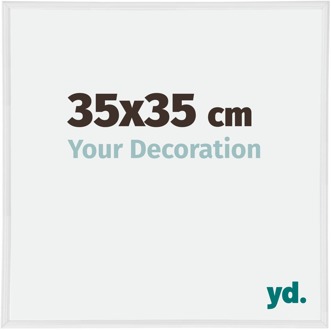 Fotolijst 35x35 cm - Wit Hoogglans - Kunststof - Annecy