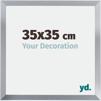 Fotolijst 35x35 cm - Zilver Glans - MDF - Catania
