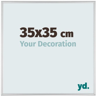 Fotolijst 35x35 cm - Zilver Mat - Aluminium - Austin
