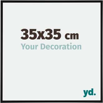 Fotolijst 35x35 cm - Zwart Mat - Aluminium - Austin