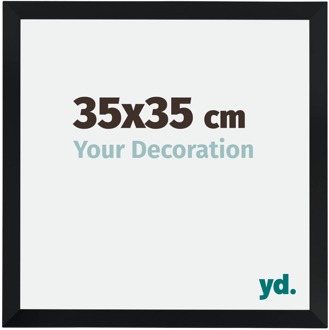 Fotolijst 35x35 cm - Zwart Mat - MDF - Catania