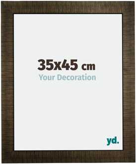 Fotolijst 35x45 cm - Champagne Geborsteld - Hout - Leeds