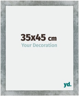 Fotolijst 35x45 cm - IJzer Geveegd - MDF - Mura